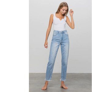 NWT Insane Gene Feel The Breeze High-Rise Girlfriend Jeans